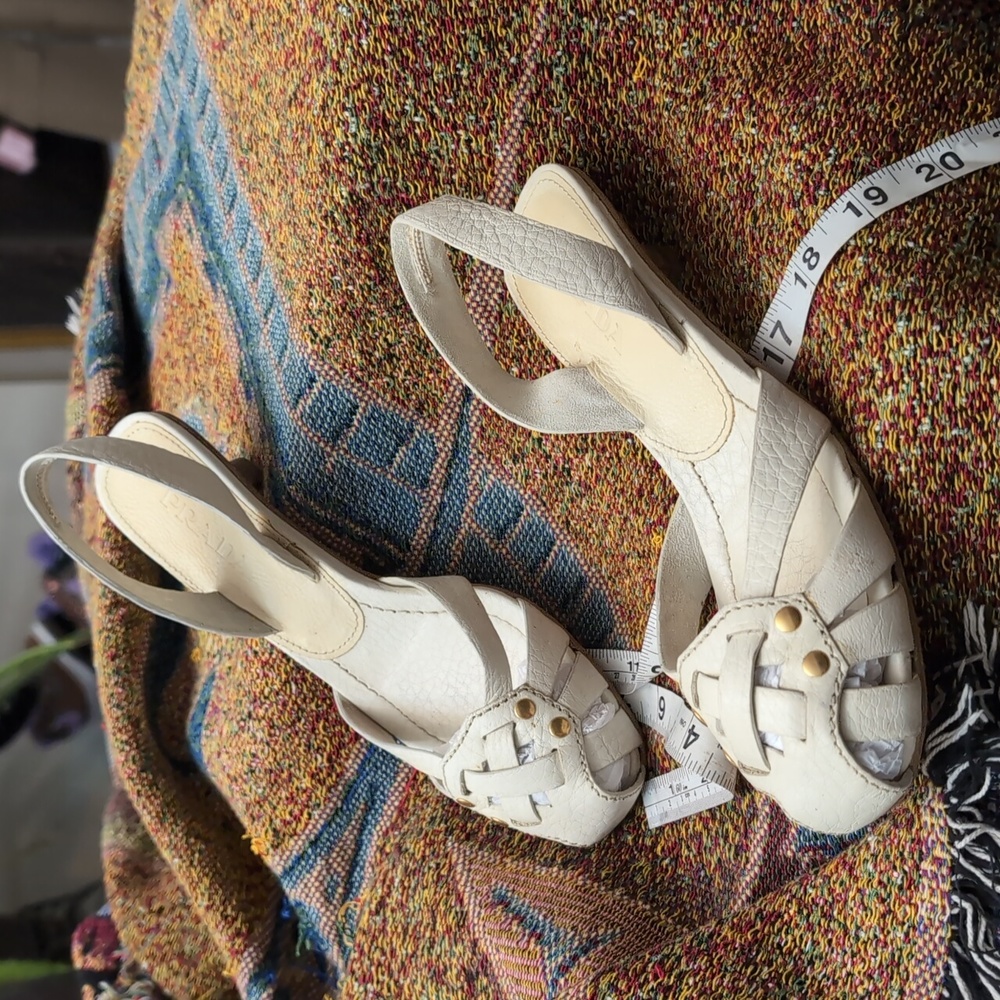 Prada Vintage White Sandals - Picture 12 of 12
